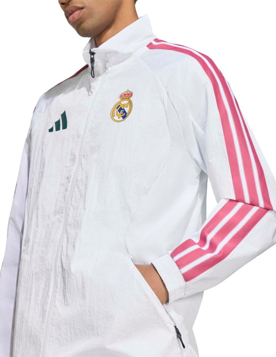 Chamarra para fútbol Adidas Football teams Real Madrid Club de Fútbol Real H Anth para hombre